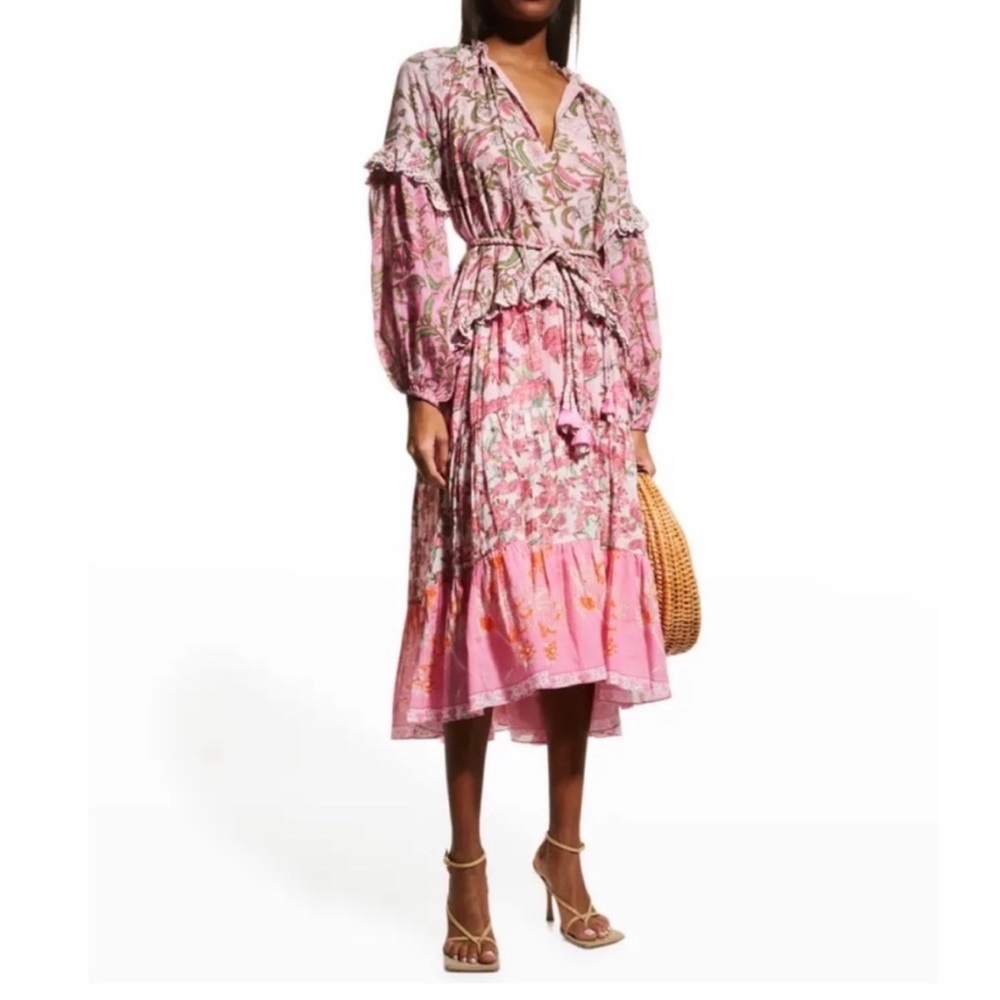 Hemant and Nandita 100% Midi Cotton Dress
